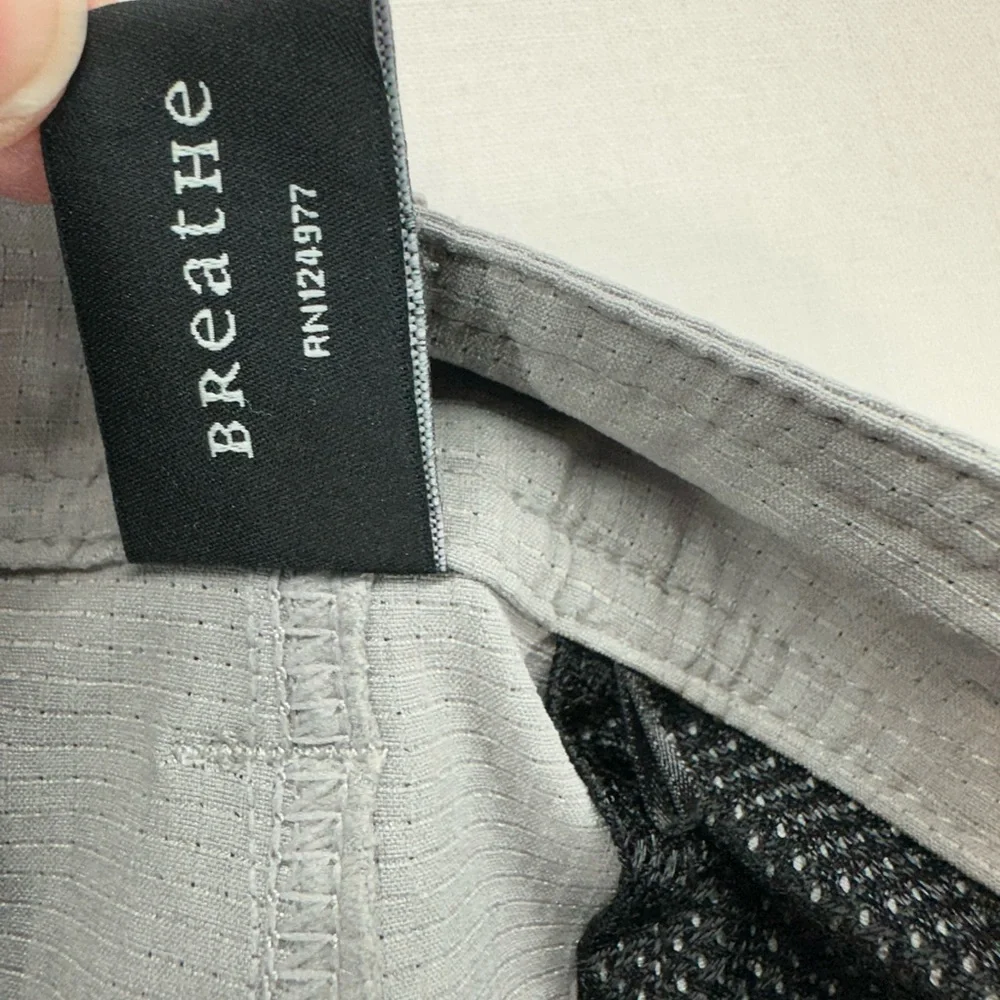 prAna Shorts Hiking Outdoor Chino Breathable Waffle Gray Mens‎ Size 38